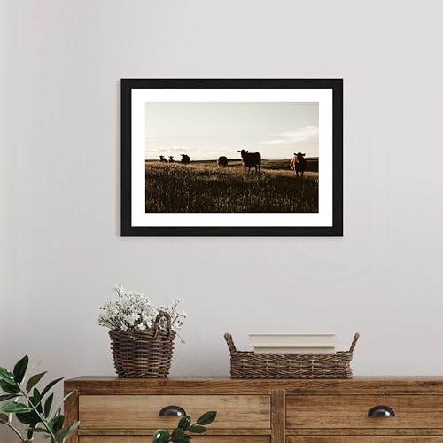 13x19 Wall & Tabletop Picture Frame with Mat and Plexiglass - Horizontal & Vertical Display