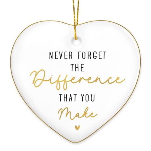 OASSIE Christmas Thank You Gifts for Women - Ceramic Christmas Ornaments 2025 for Tree Decorations - Appreciation Retirement Stocking Stuffers Gifts for Women Boss Coworker Teacher Nurse Friend