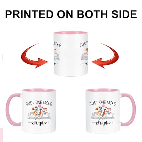 Just One More Chapter Mug - 11 oz Book Lovers Gift for Readers