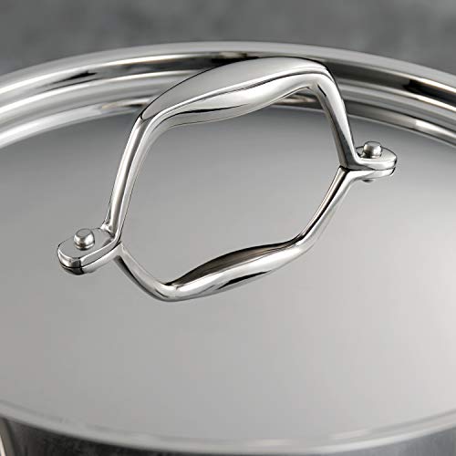 8-Quart Tri-Ply Clad Stainless Steel Stock Pot - Suitable for All Cooktops - Variation of STOCK POT / 8-Quart
