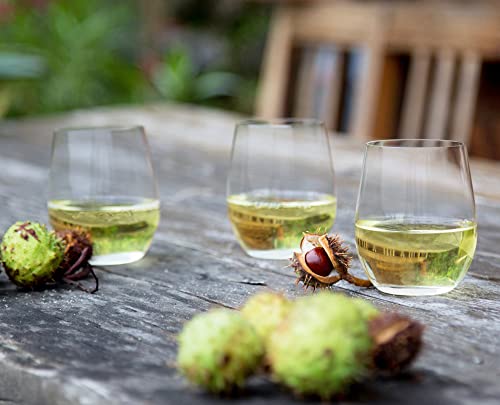 Riedel O Wine Tumbler Viognier/Chardonnay Set of 2 - 4.2 Ounces, Stemless, Dishwasher Safe