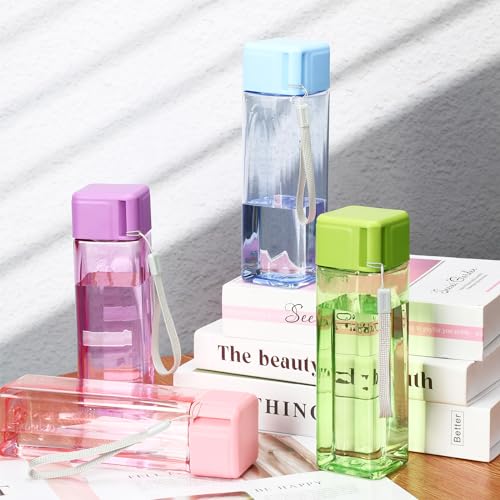 Multicolor 30 Pack Water Bottles 17 Oz Leak-Proof Plastic Sports Bottles