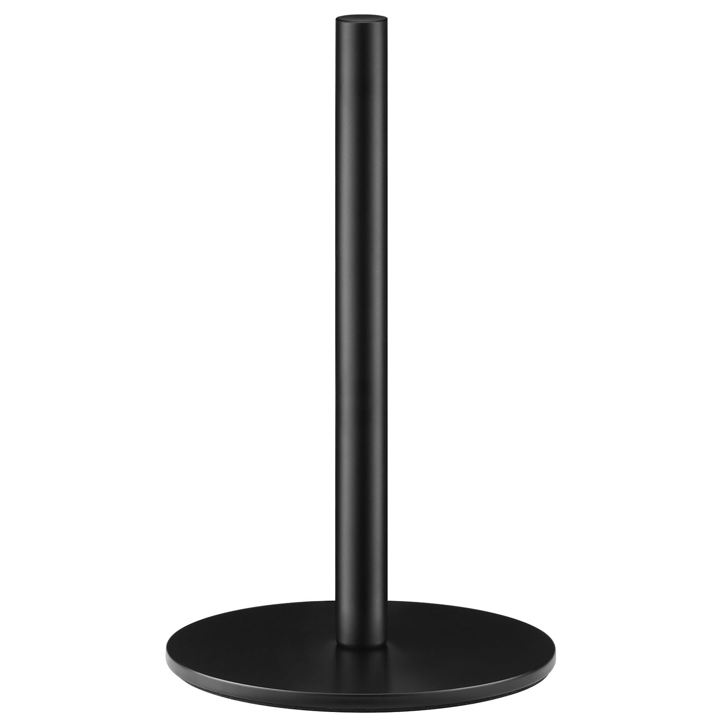 Black Paper Towel Holder, Countertop Paper Towels Holder, Premium Stainless Steel Paper Towel Holder Stand, Non-Slip Kitchen Paper Roll Holders with Weighted Base