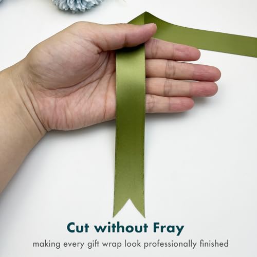 LELYZ 35 Yards Double Faced Satin Ribbon Willow 1" for Gift Wrapping Crafts Wedding