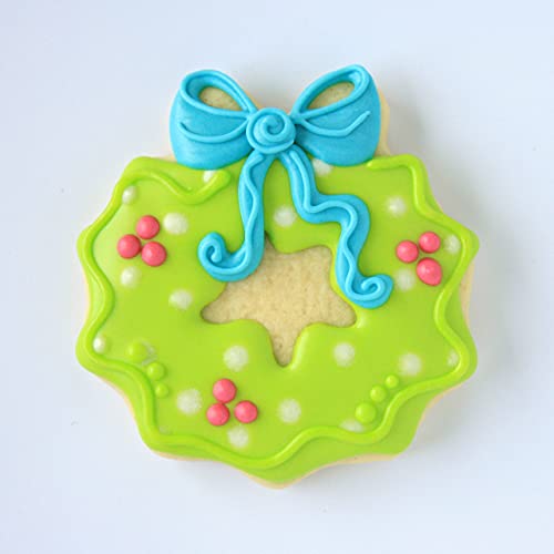 Christmas Wreath Cookie Cutter, 3.5" Made in USA by Ann Clark
