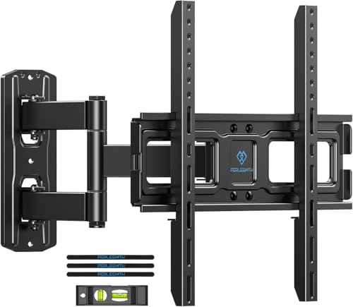 PERLESMITH Corner TV Wall Mount for 26-65 Inch TVs up to 70 lbs - Full Motion Adjustable, Easy Install