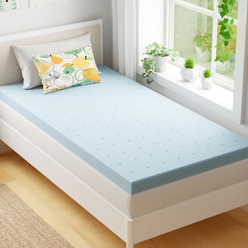 EGOHOME Twin 3-Inch Cooling Gel-Infused Memory Foam Mattress Topper