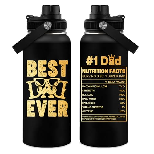 WWHSAI Dad-1 32oz Water Bottle Gift for Dad from Daughter Son Father's Day