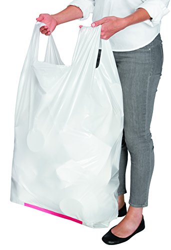 Hippo Sak 13 Gallon Tall Kitchen Trash Bags with Ergonomic Handles - Pack of 90 - Heavy Duty Leakproof Garbage Bags