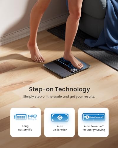 RENPHO 550lb Digital Scale for Body Weight, Large LED Display, Core 1L
