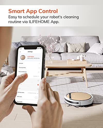 ILIFE V5s Plus Robot Vacuum and Mop Combo - Gold | Smart App & Voice Control