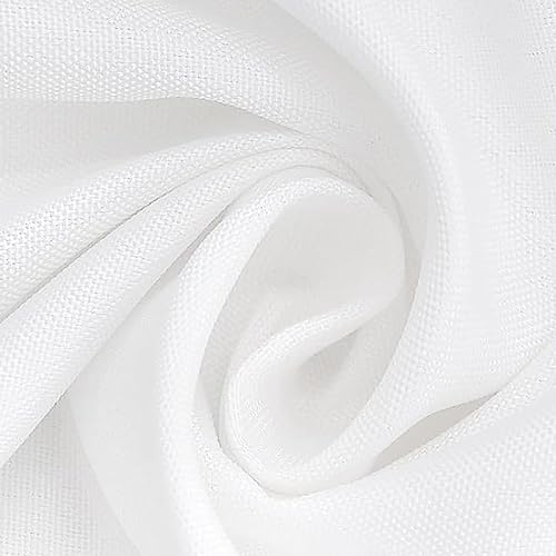White Rectangle Tablecloth 60x102 Inch - 10 Pack Stain & Wrinkle Resistant Polyester