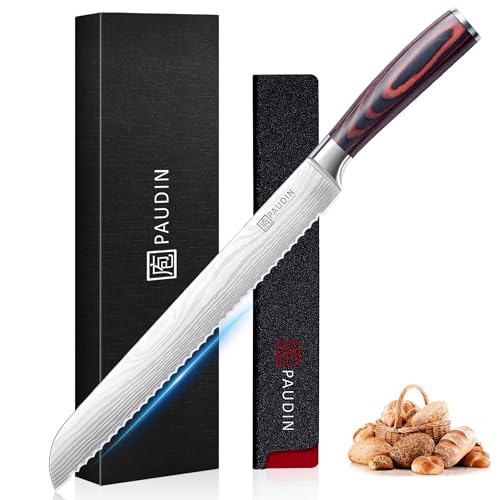 10 Inch Serrated Bread Knife - Sharp Slicing Tool for Homemade Bread & Pastries
