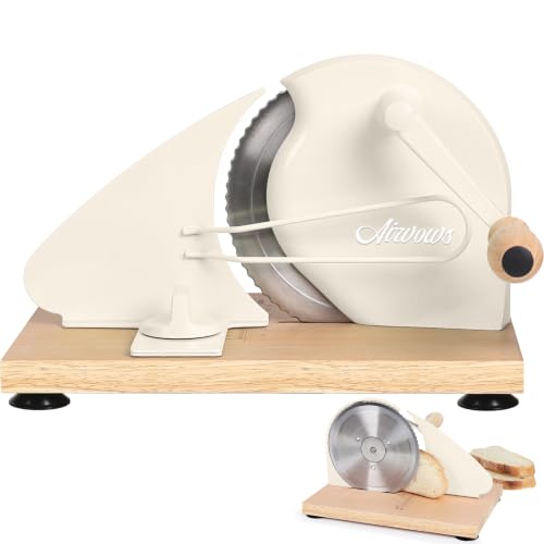Manual Bread Slicer for Homemade Bread - Cream, Adjustable Thickness, Stable & Durable