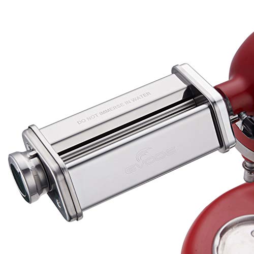 GVODE Pasta Roller Attachment for KitchenAid Stand Mixer - 8 Adjustable Settings