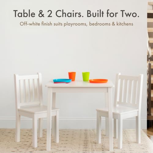 Humble Crew Toddler Table & Chair Set Off White - Kids Activity Furniture