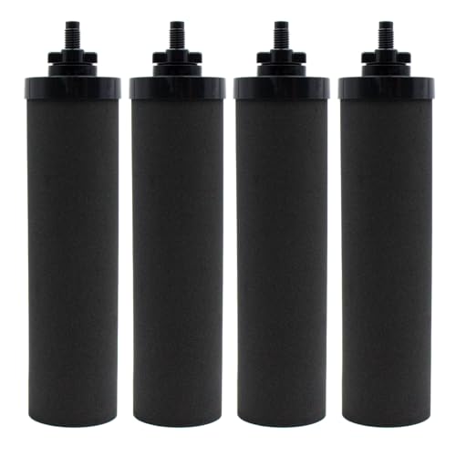 Water Filter Replacement 4 Pack for Berkey BB9-2 - Carbon Filters for Gravity Systems