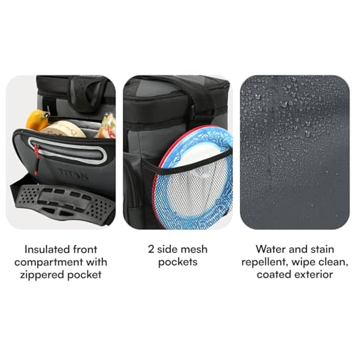Titan Zipperless HardBody Cooler 9 Can Sharkskin Gray Keeps Ice 2 Days