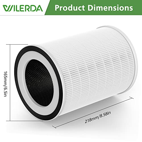 White KILO Air Purifier Filter Replacement for Afloia KILO/MIRO PRO - 2 Pack