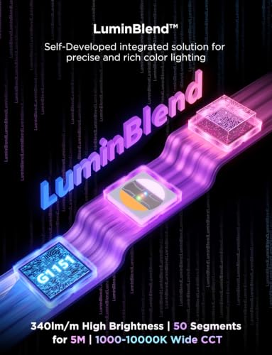 Govee RGBWWIC LED Strip Light 6.56ft with Smart Control & APP, WiFi, Voice Compatible