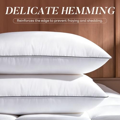 King Size Feather Down Pillow Set of 2 - Luxury Hotel Collection 20x36