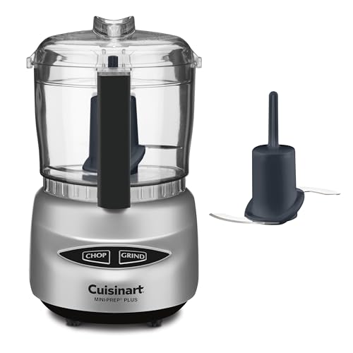 Cuisinart Mini Food Processor Brushed Chrome 3-Cup Capacity with Reversible Blade