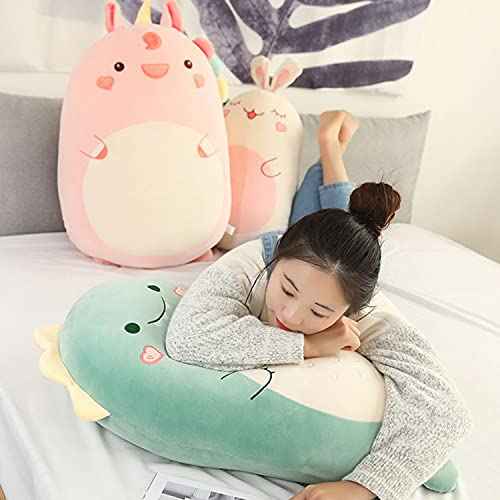 Dinosaur Plush Hugging Pillow Cute Stuffed Animal Plush Toy Soft Cartoon Plushie Sleeping Pillow for Kids(Dinosaur, 45cm/17.71in)