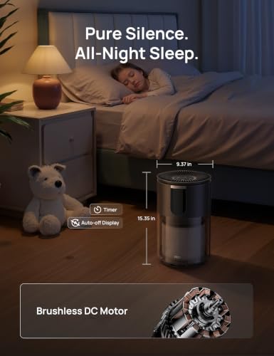 Large Room HEPA Air Purifier Up to 1176 sq ft with Real-Time AQI Monitoring