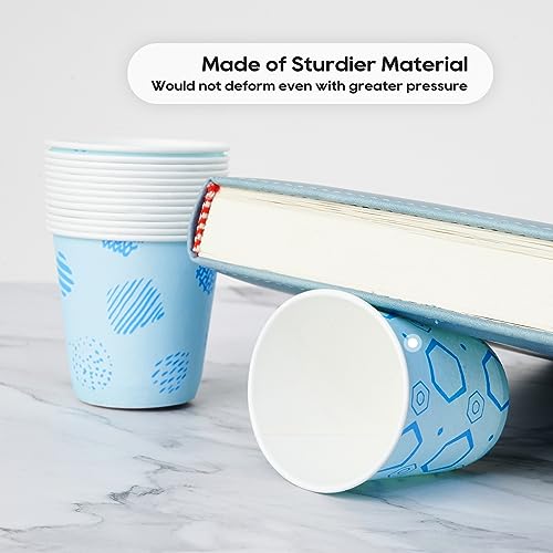 JOLLY PARTY 1800 Pack 3oz Disposable Paper Mouthwash Cups - Bathroom & Party Use
