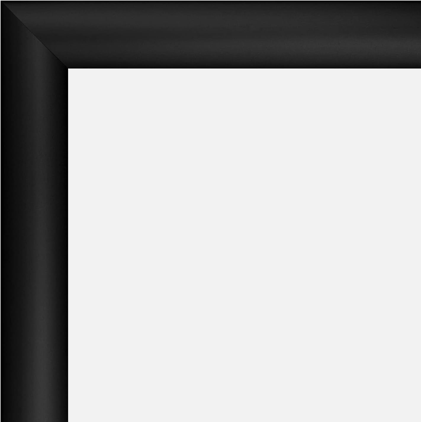 SnapeZo Certificate Frame 8.5x11 Inches, Black 1.2 Inch Aluminum Profile, Front-Loading Snap Frame, Wall Mounting, Premium Series