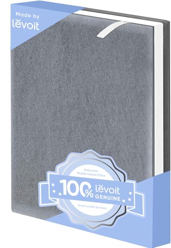 Genuine Levoit Vital 100 Air Purifier Replacement Filter - 1 Pack, Washable Pre-Filter, AHAM Verified, High-Efficiency Activated Carbon for Smoke Odors Allergens, Vital 100-RF