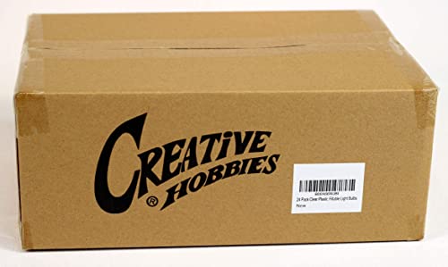 Clear Fillable Light Bulb Ornaments – Pack of 24