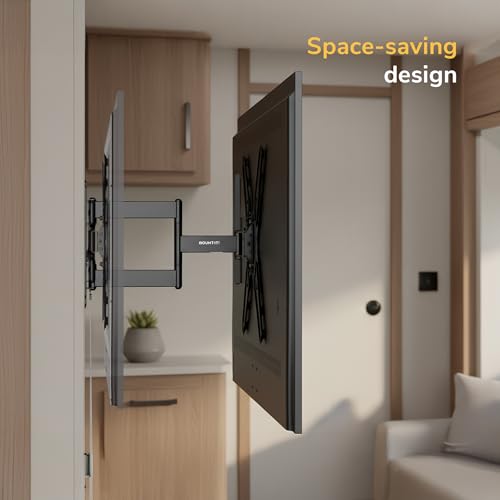 Lockable RV TV Wall Mount 23-55 Inch Full Motion with 400x400 VESA