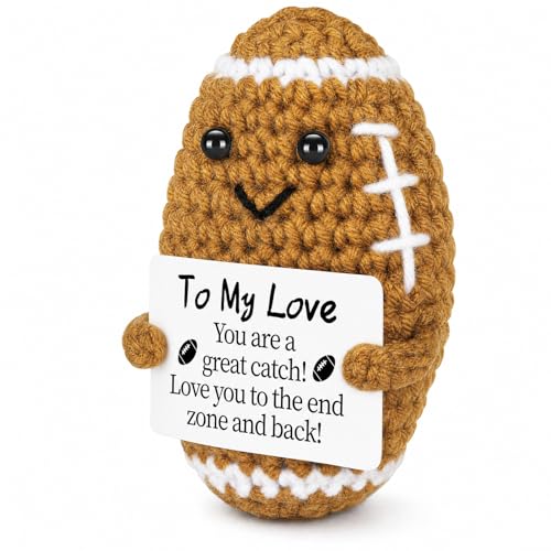 To My Love Football Stuffed Animal - Handmade Romantic Plush Gift for Boyfriend