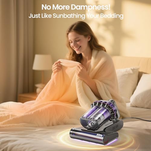 Mattress Vacuum Cleaner with UV-C Light Pet Hair Removal HEPA Filter