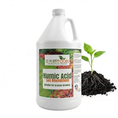 GS Plant Foods Humic Acid Soil Amendment 1 Gallon Organic Liquid Fertilizer