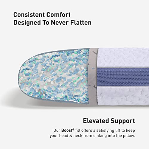 Moisture Wicking Performance Pillow with Hourglass Pattern - Size 2.0 - Medium Firmness - Washable Cover