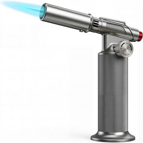 KinetiFire All-Metal Butane Torch Lighter - Professional Culinary & DIY Use