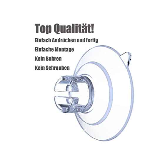 30s-Pack Mini Suction Cups for Fairy Lights, 30 mm Small Clear Suckers for Christmas Light, Light String Hooks Holders, Rope Light Caddy Window Suction Cup Clips Hang Seasonal Xmas Decorations