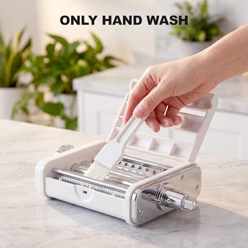 3-in-1 Pasta Maker Attachment for KitchenAid Stand Mixer - Fettuccine & Spaghetti Cutter, Adjustable Thickness