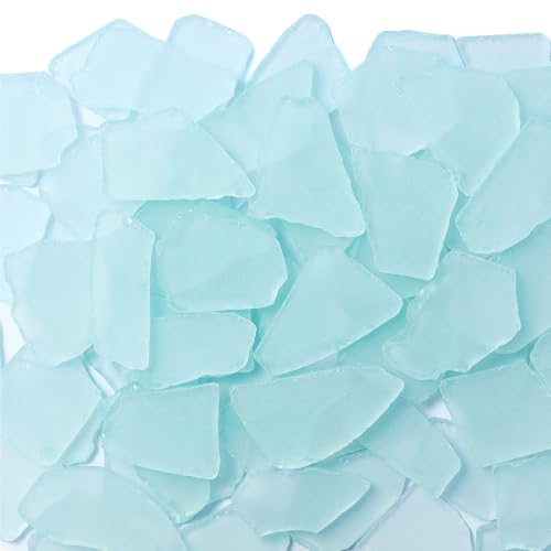 Armas Kodu 31 oz White Sea Glass Pieces 1.2–2.0 in for Crafts & Decor (White)