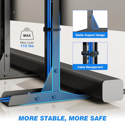 Rfiver Universal TV Stand Mount for 20-75 Inch Flat & Curved TVs, VESA Up to 800x600