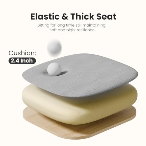 DUMOS Ergonomic Office Chair with Lumbar Support - Grey / 1