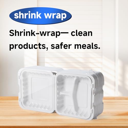 7.8-Inch 30oz Food Storage Containers Set Bulk Pack with Shrink Wrap