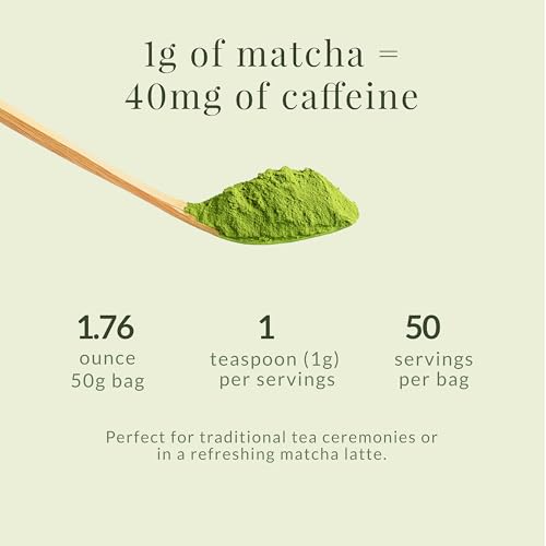 Matcha Sunday Ceremonial Grade Matcha Green Tea Powder 50g - Japan Origin - Pack of 1