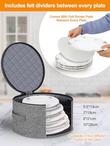 Grey 5-Piece China Dinnerware Storage Set - Moving & Organization Boxes