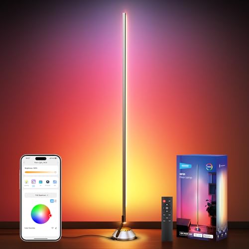 Neewer NF01 Smart RGB IC W Floor Lamp 1500lm LED Corner Light, Voice & App Controlled