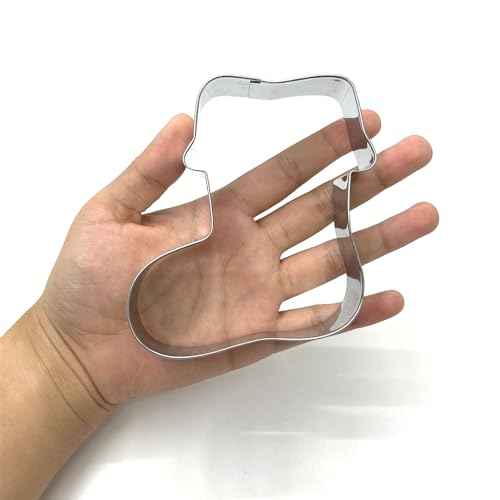 LILIAO Christmas Stocking Cookie Cutter, 4.1 inches, Stainless Steel, by J.Cookies