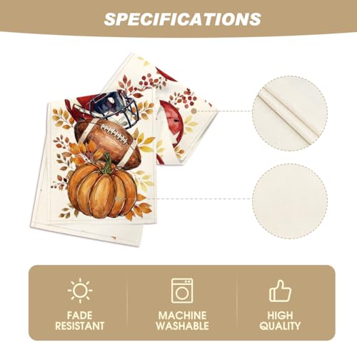 Artoid Mode 13 x 36 Inch Fall Table Runner Beige - 210 GSM Polyester Home Decor