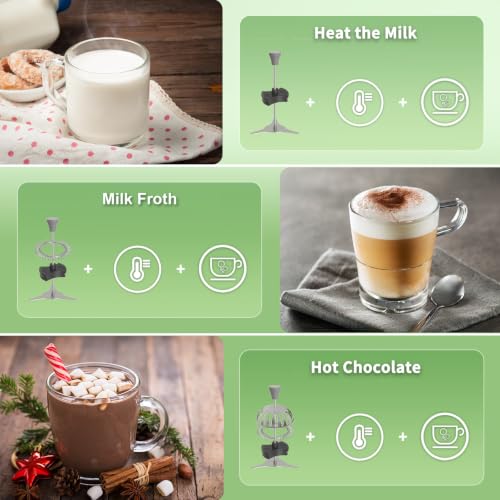 Maestri House DualFro 600 Milk Frother & Steamer White 21oz/600mL